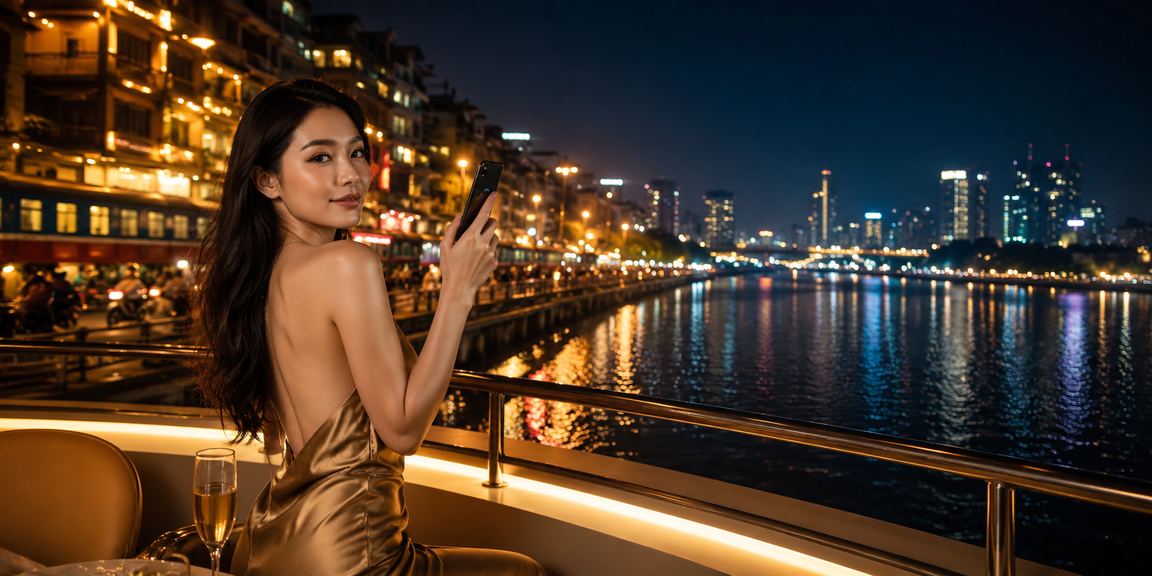 Cảnh đêm Hà Nội rực rỡ – người dùng nạp tiền và nhận thưởng trên nền tảng ds160